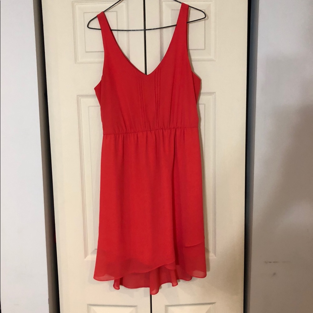 Dark coral dress